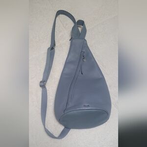 The Sak Blue Leather Sling Bag